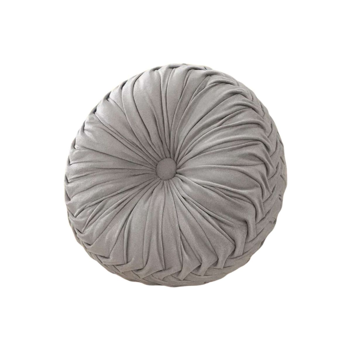 GENERICO - COJINES DECORATIVOS REDONDO PACK DE 2 PIEZAS CON PLIEGUES