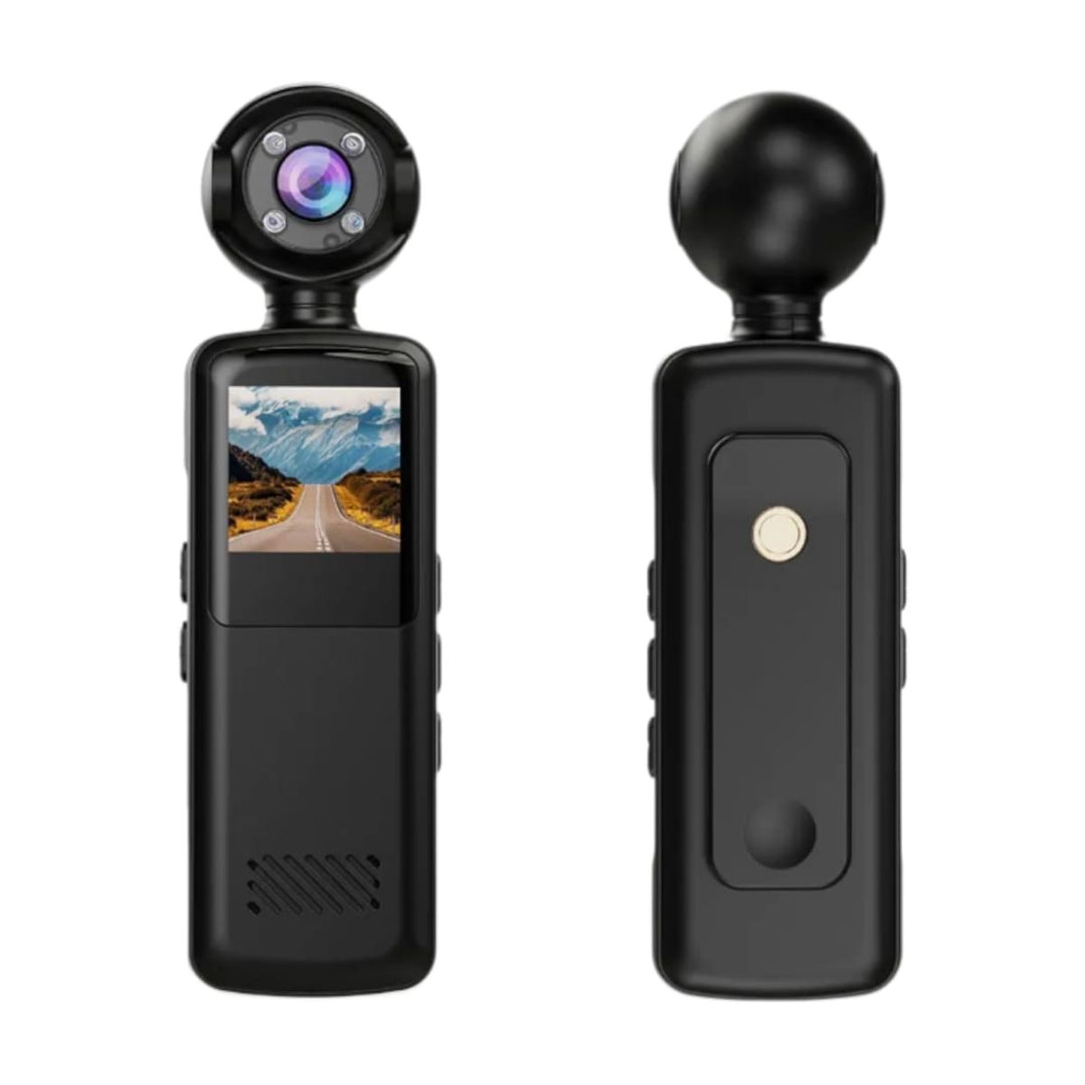 GENERICO - Mini Cámara De Accion Hd Portatil Pantalla Lcd Gira180°