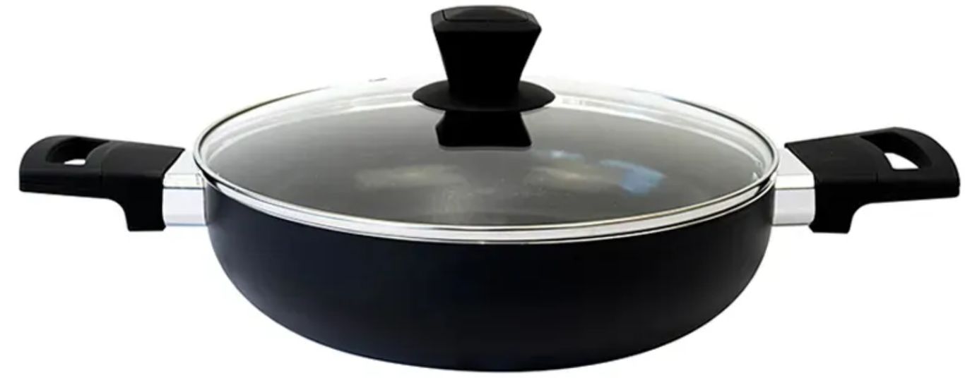 DORAL Olla Arrocera lombardi 2,5 Lts Marca 24 Cms Color Negro