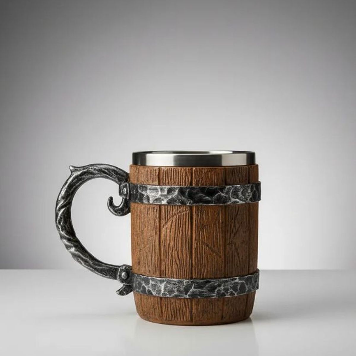GENERICO - Taza Diseño Medieval Vanguiardista Acero Inoxidable