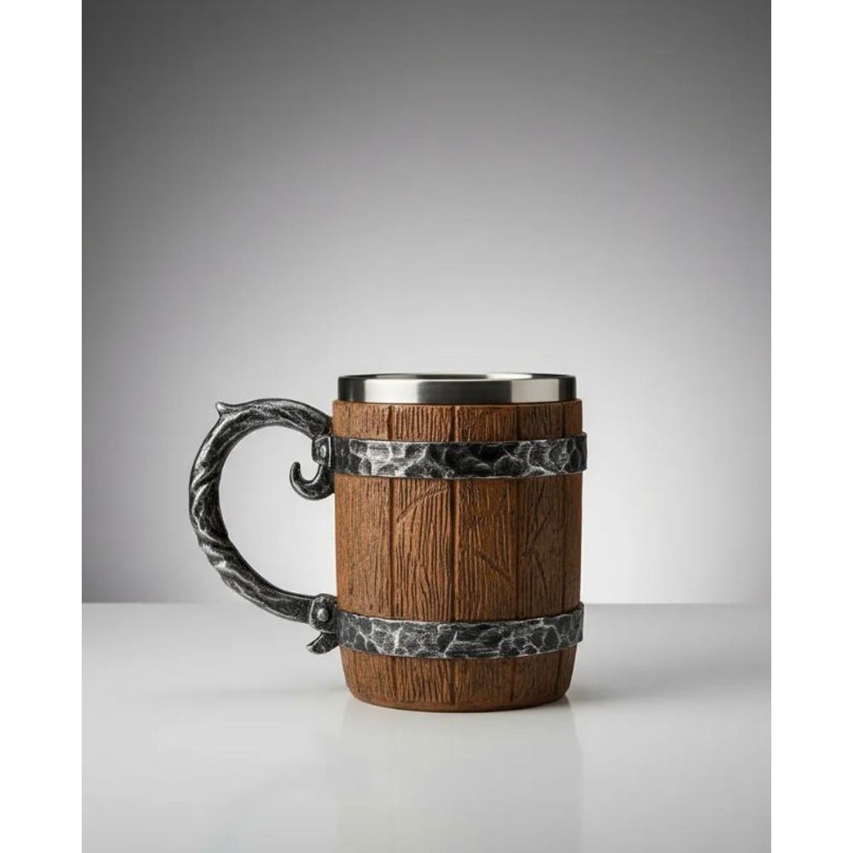 GENERICO - Taza Diseño Medieval Vanguiardista Acero Inoxidable
