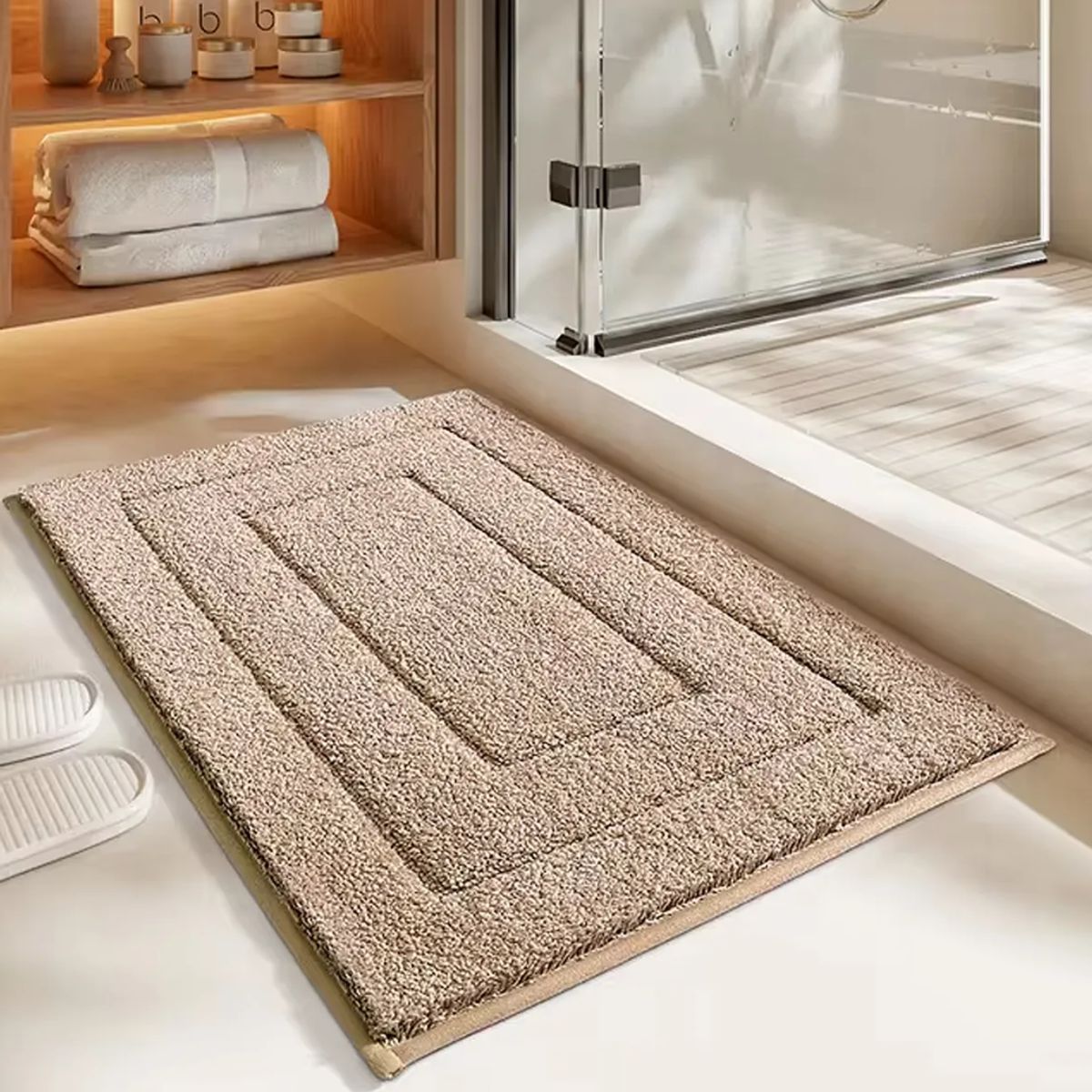 OKAY - Alfombra Baño Microfibra Bajada Ducha Absorbente Colores