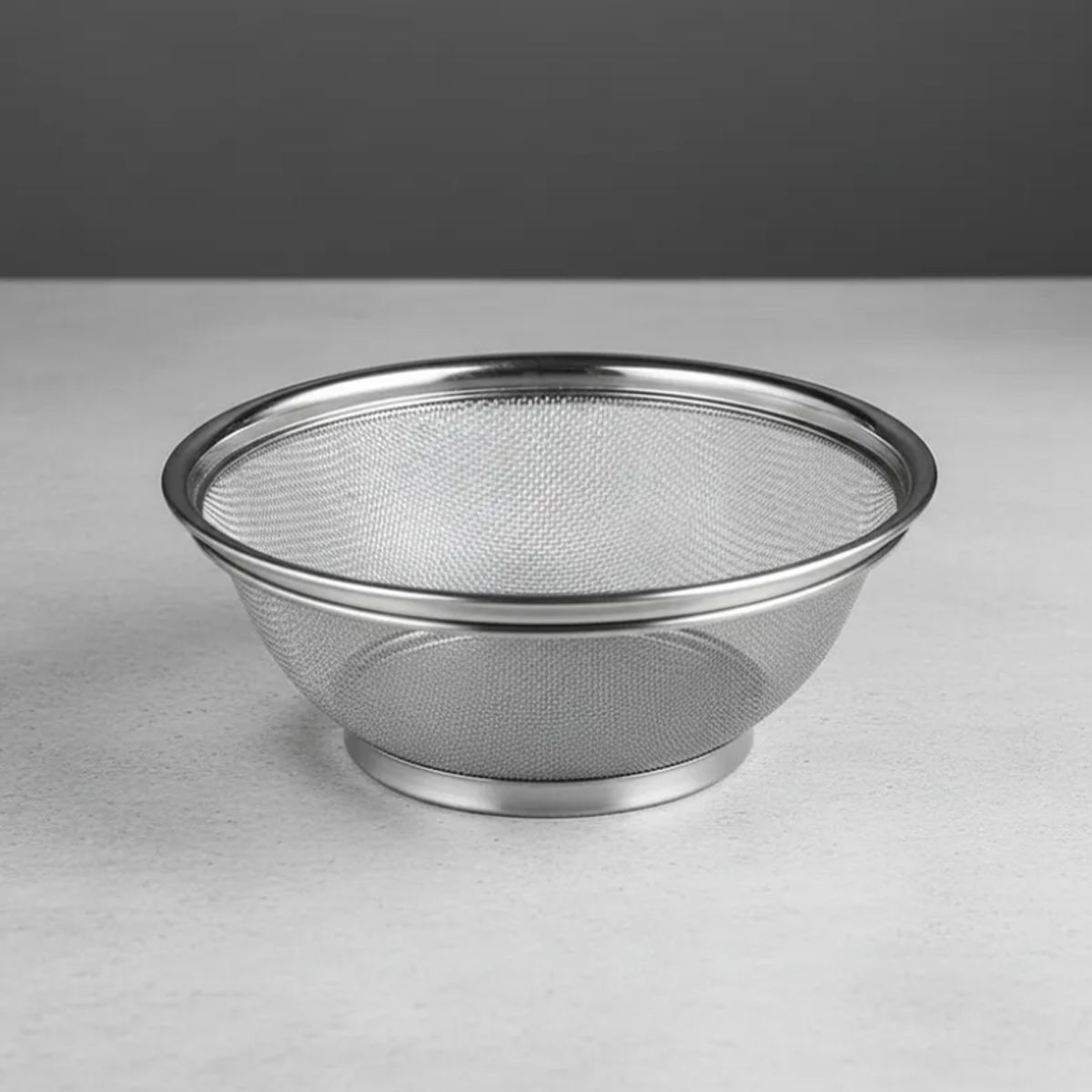GENERICO - Colador Escurridor De Acero Inoxidable Malla Fina 22cm Cocina