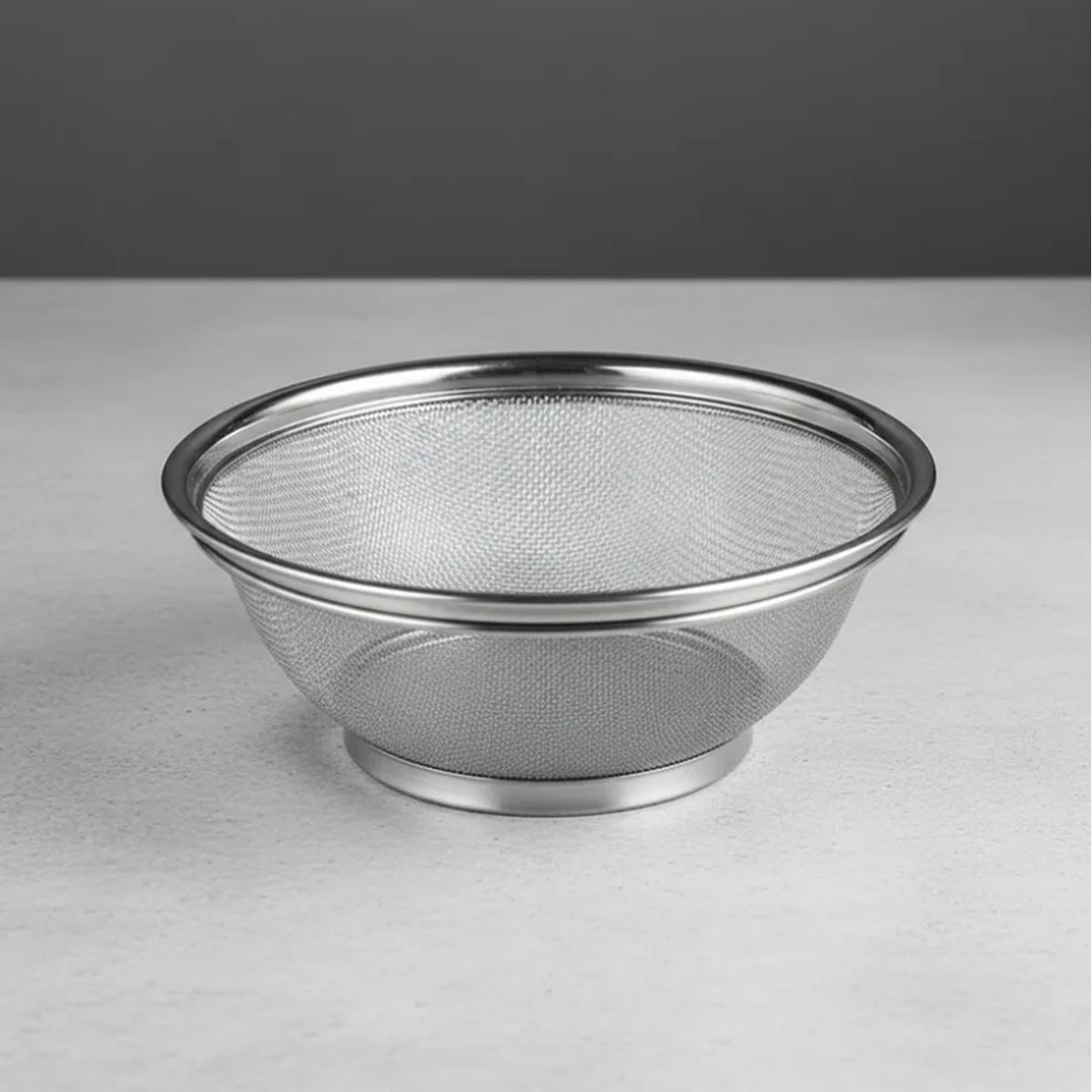 GENERICO - Colador Escurridor De Acero Inoxidable Malla Fina 22cm Cocina