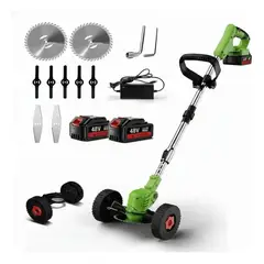 GENERICO - Cortadora De Pasto Inalambrica Con Ruedas Verde