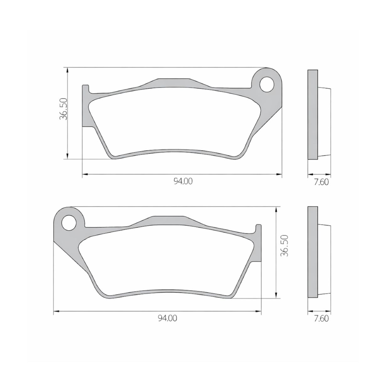 GENERICO - Pastillas de Freno para Moto Yamaha FZ-150