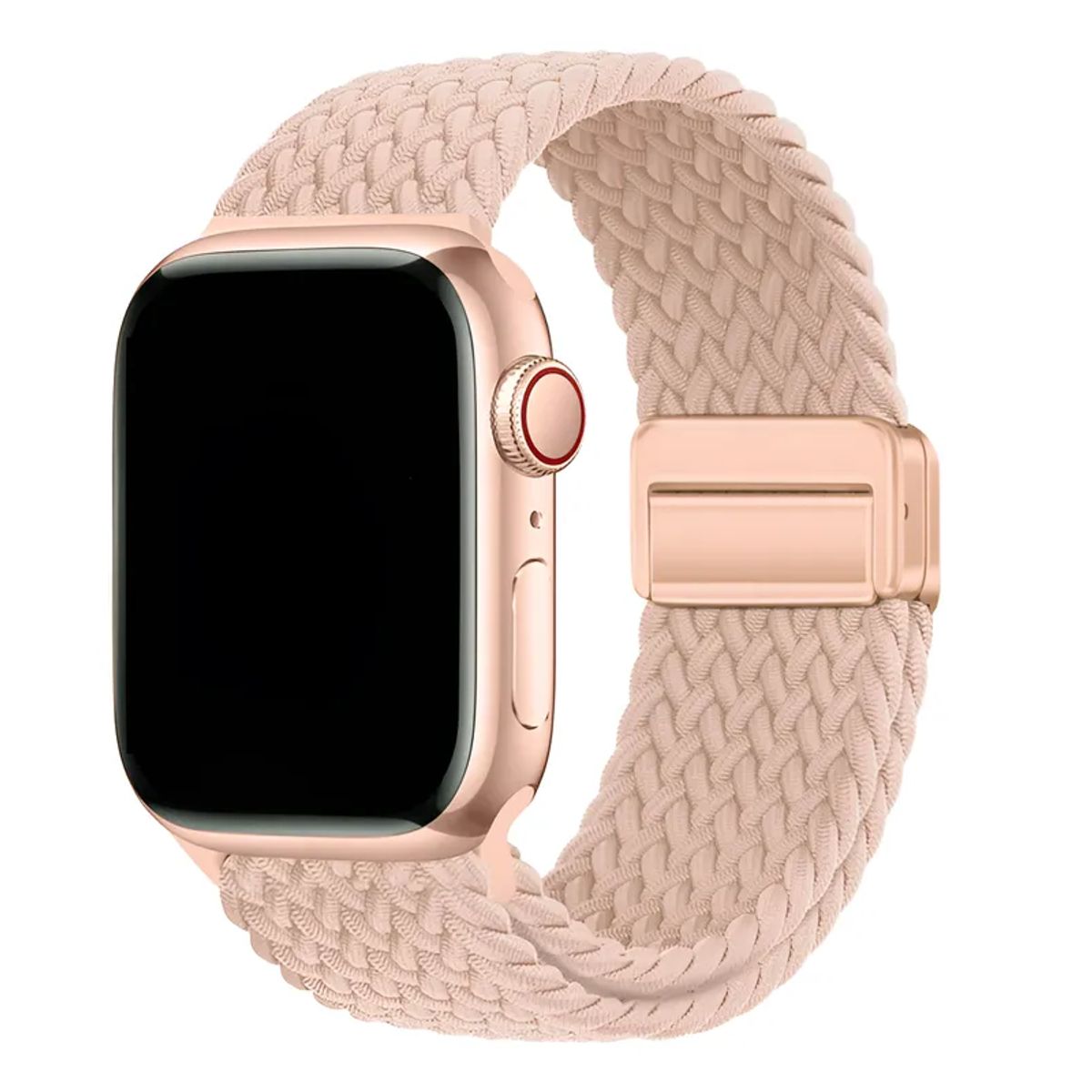 GENERICO - Correa Nylon Trenzada Para Apple Watch 38 40 41mm 42 S10 S11 Rosado