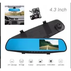 GENERICO - ESPEJO RETROVISOR CON CAMARA PARA AUTO