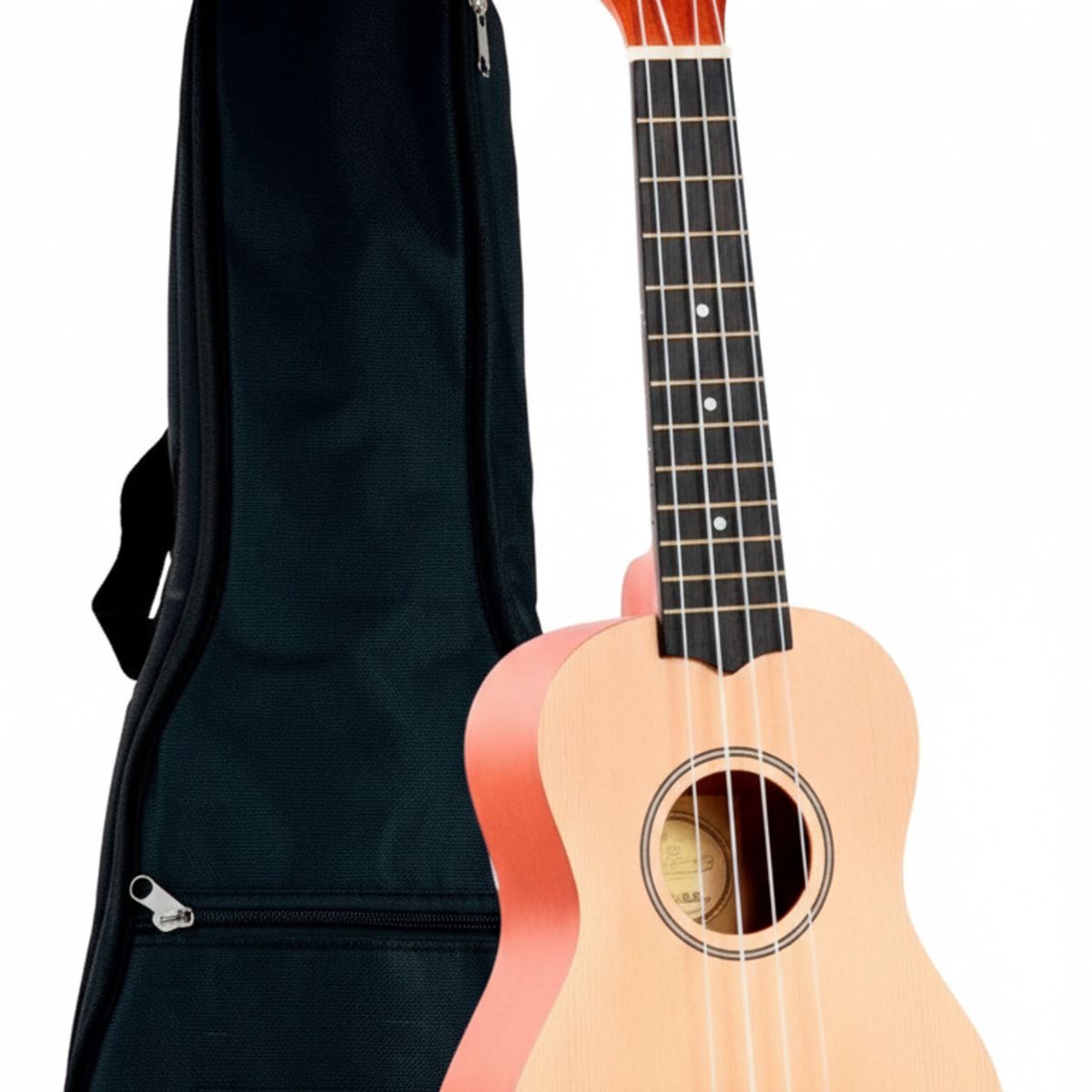 SONUN - Ukelele Soprano Kauai 21 + Funda - Cuerdas Nylon color Natural