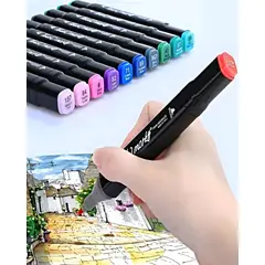 GENERICO - PLUMONES DE 120 PIEZAS DOBLE PUNTA