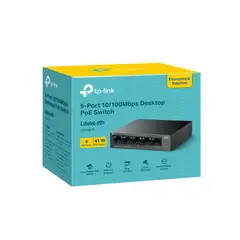 TP LINK - Switch POE Metallico Tp-link LS105LP 5 Puertos 10/100Megas 4 Puertos POE 41w