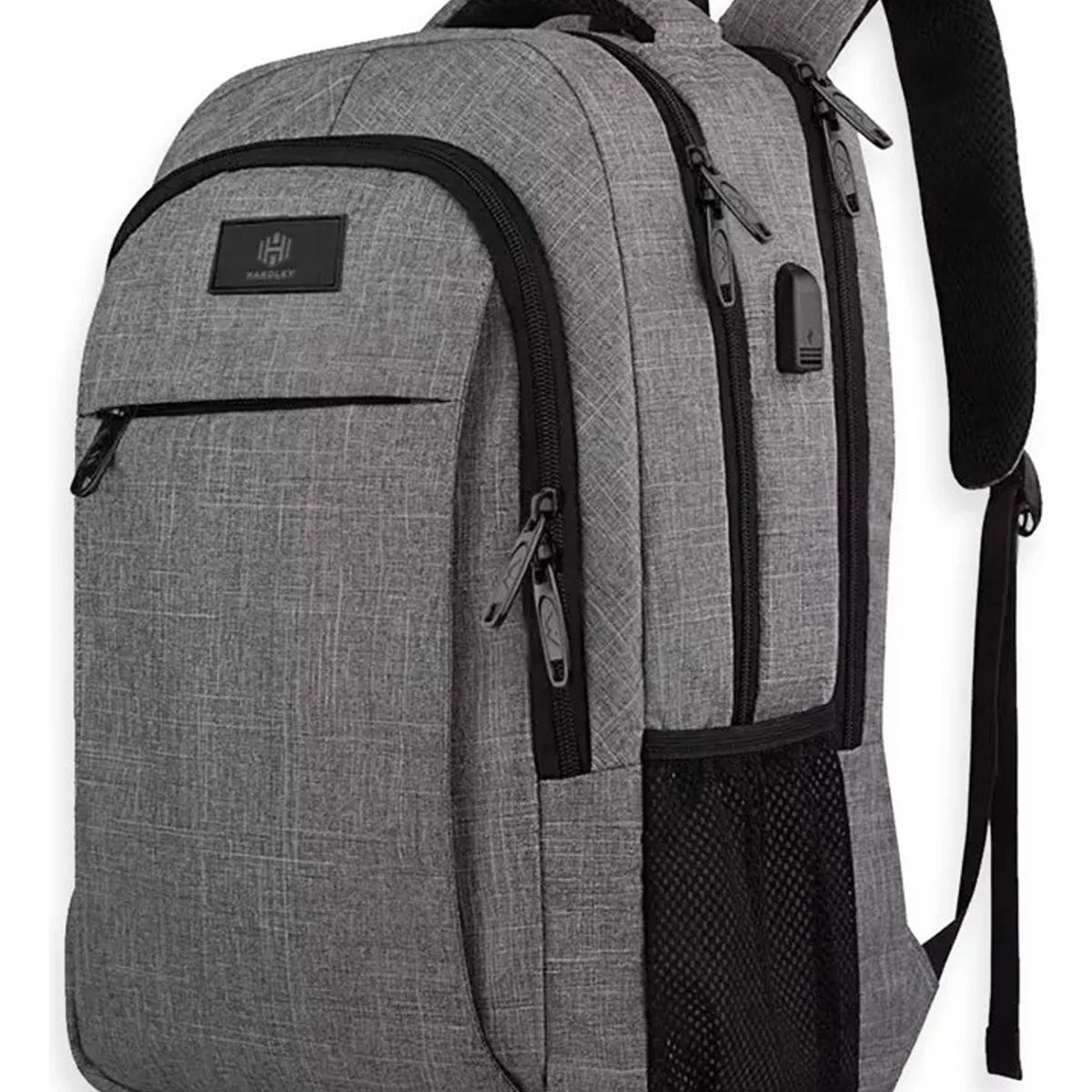 HARDLEY - Mochila Notebook Hardley Phantom 25 L Impermeable Antirrobo con USB Gris