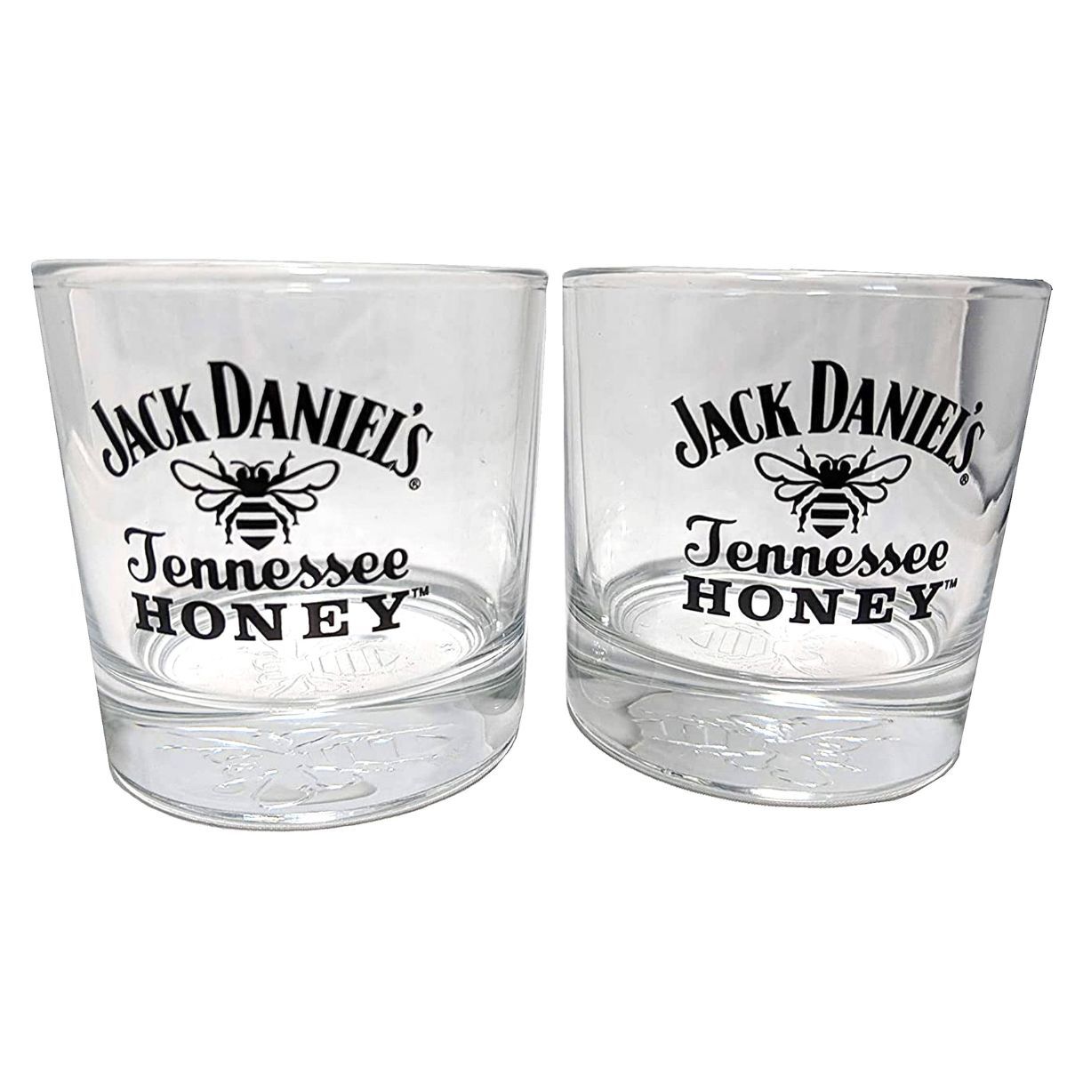 JACK DANIELS - Pack Jack Daniel’s Honey 750cc + 2 Vasos Cortos Rocks Glasses