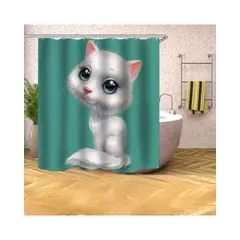 GENERICO - CORTINA DE BAÑO CON FORRO DE DUCHA 180180 cm