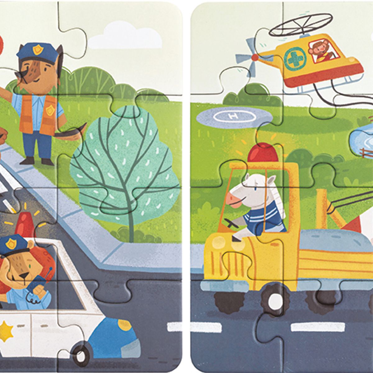 HAPE - Puzzle de vehiculos de rescate