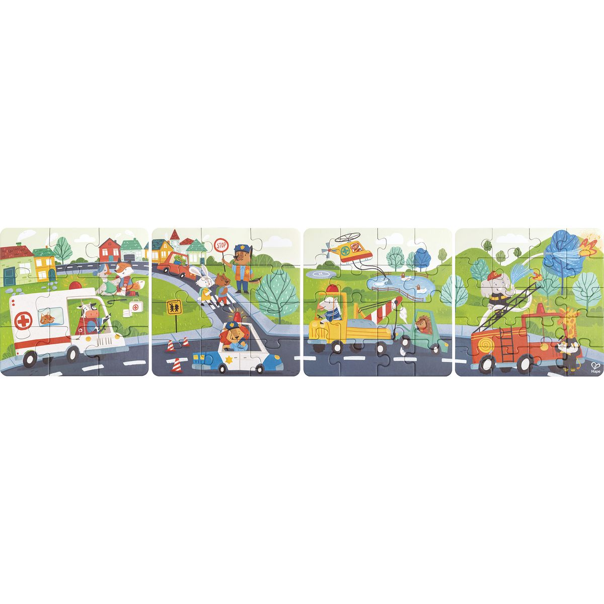HAPE - Puzzle de vehiculos de rescate