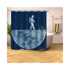GENERICO - CORTINA DE BAÑO CON FORRO DE DUCHA 180180 cm