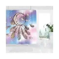 GENERICO - CORTINA DE BAÑO CON FORRO DE DUCHA 180180 cm