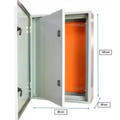 GENERICO - GABINETE METALICO IP65 DOBLE PUERTA 120x80x30cm