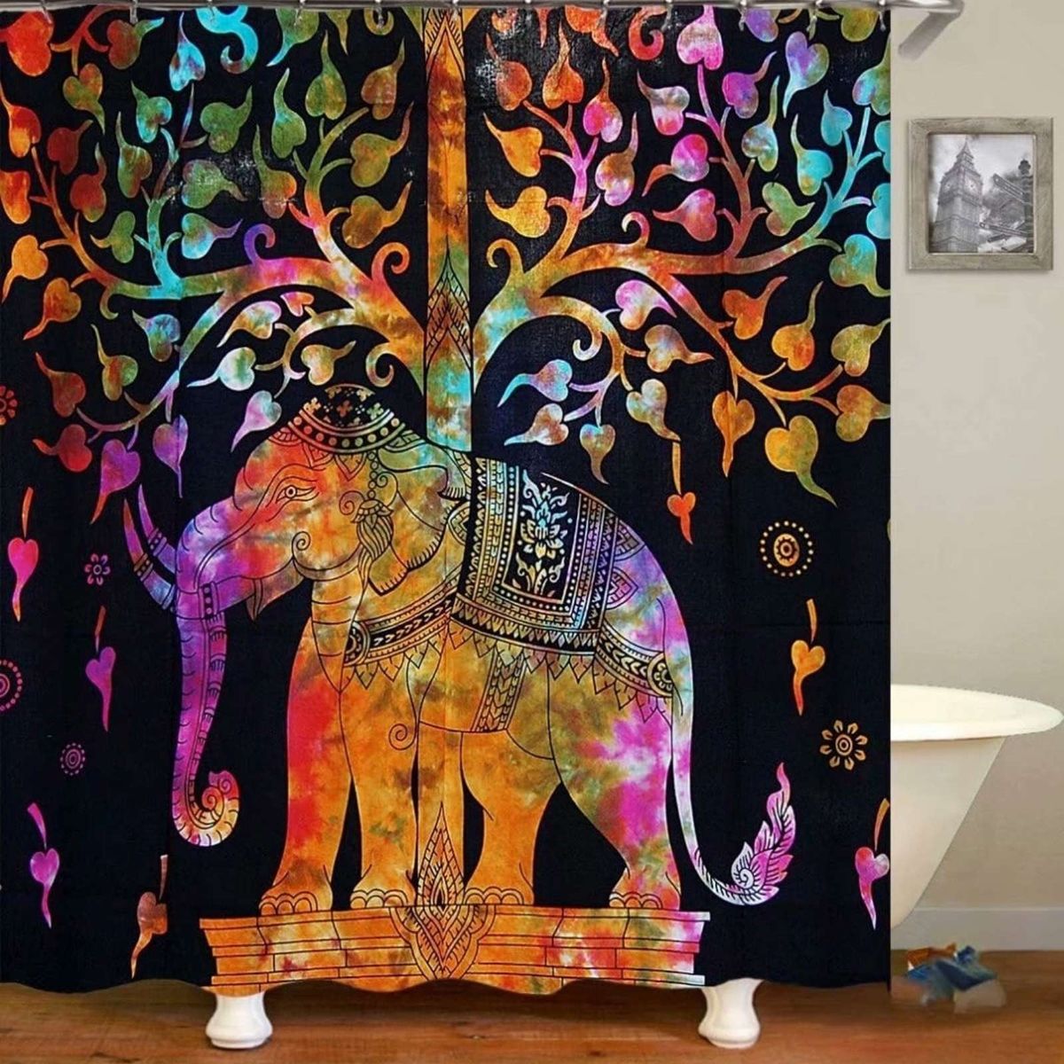 GENERICO - CORTINA DE BAÑO CON FORRO DE DUCHA 180180 cm