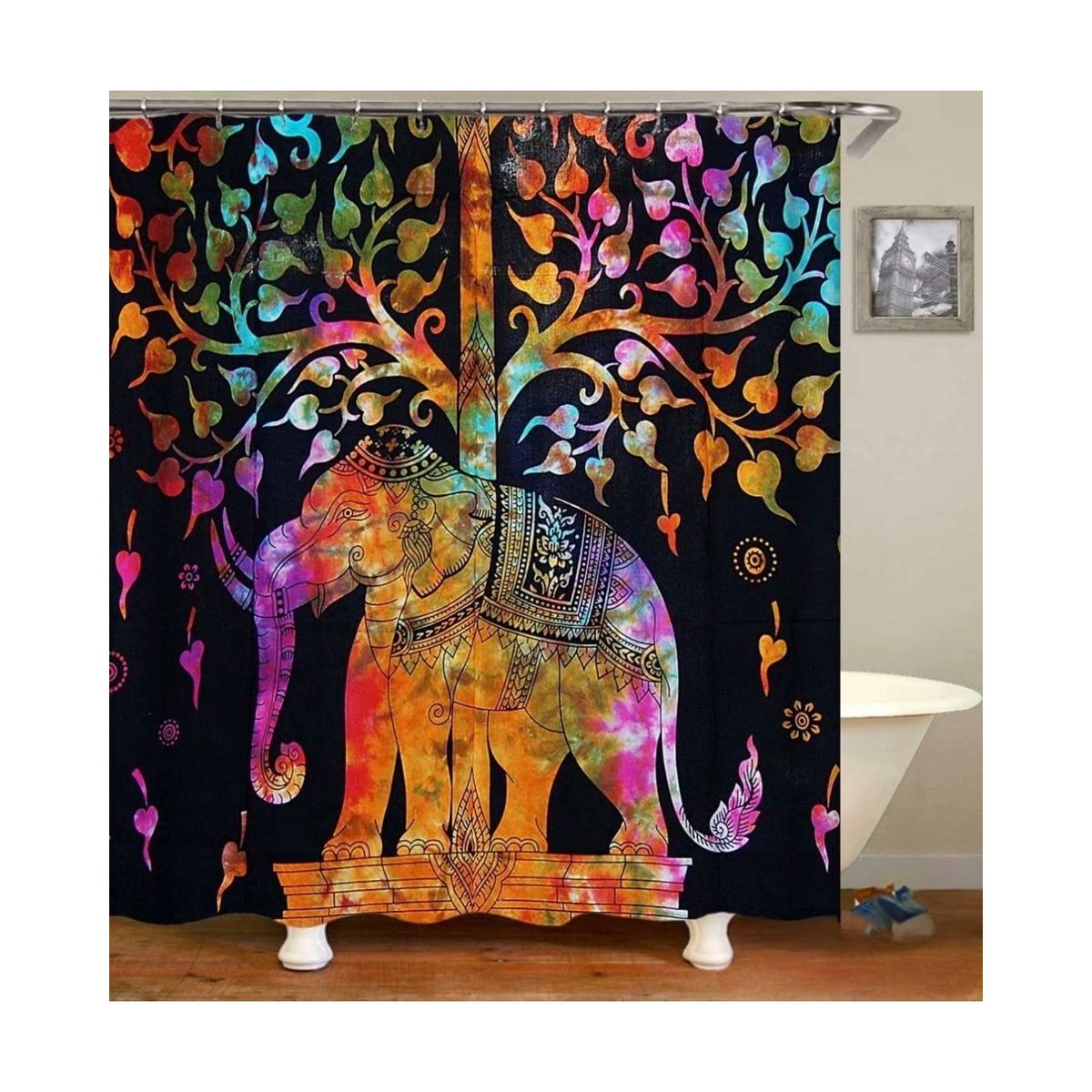 GENERICO - CORTINA DE BAÑO CON FORRO DE DUCHA 180180 cm