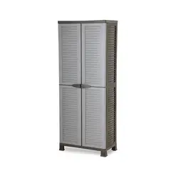 RAM - Armario Closet Plástico Grande Multiuso Gris 68x39x171,5 cm