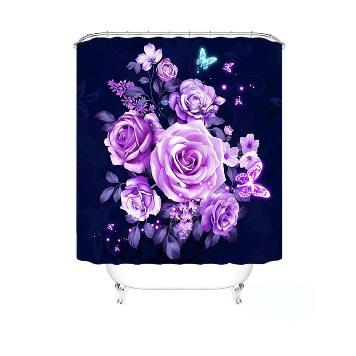 GENERICO - CORTINA DE BAÑO CON FORRO DE DUCHA 180180 cm