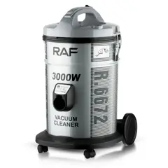 RAF - Aspiradora Profesional Potente 3000w Acero Inoxidable Gris Oscuro