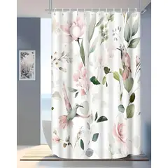 GENERICO - CORTINA DE BAÑO MAS FORRO DE DUCHA