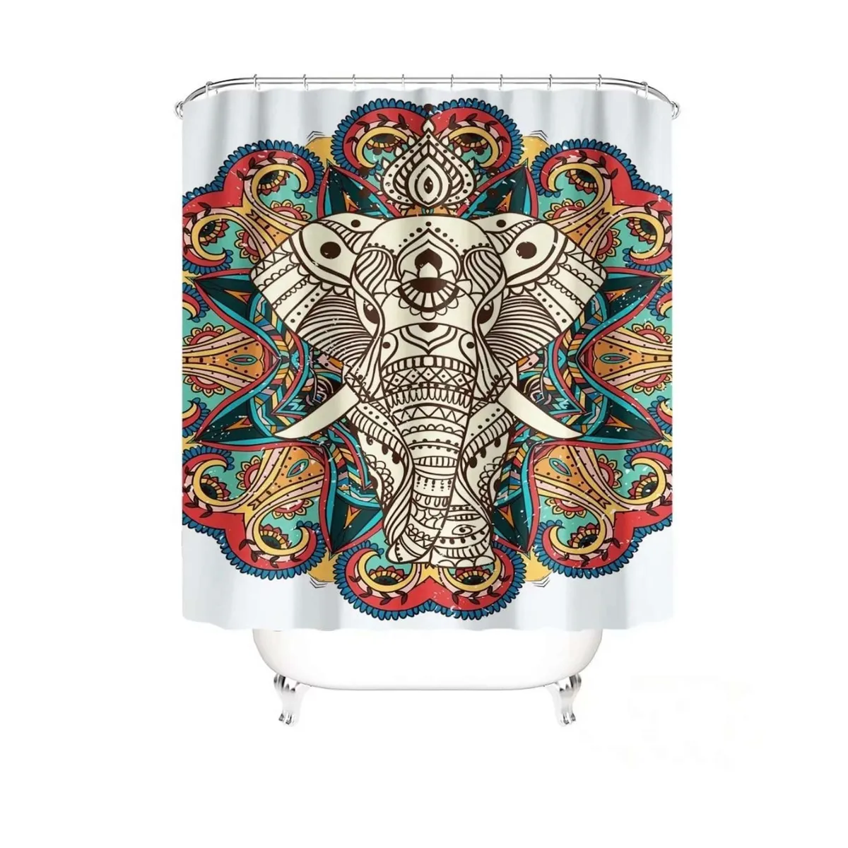 GENERICO - CORTINA DE BAÑO CON FORRO DE DUCHA 180180 cm