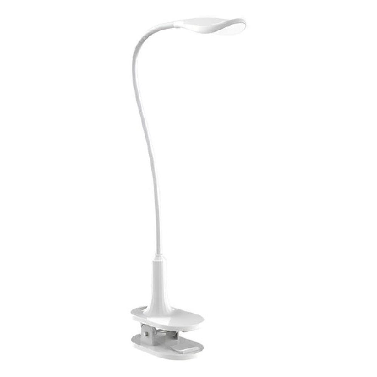 DRL LIGHTING - Lámpara De Mesa Clip Drl Recargable Clip Luz Fría Touch Usb Blanco Blanco