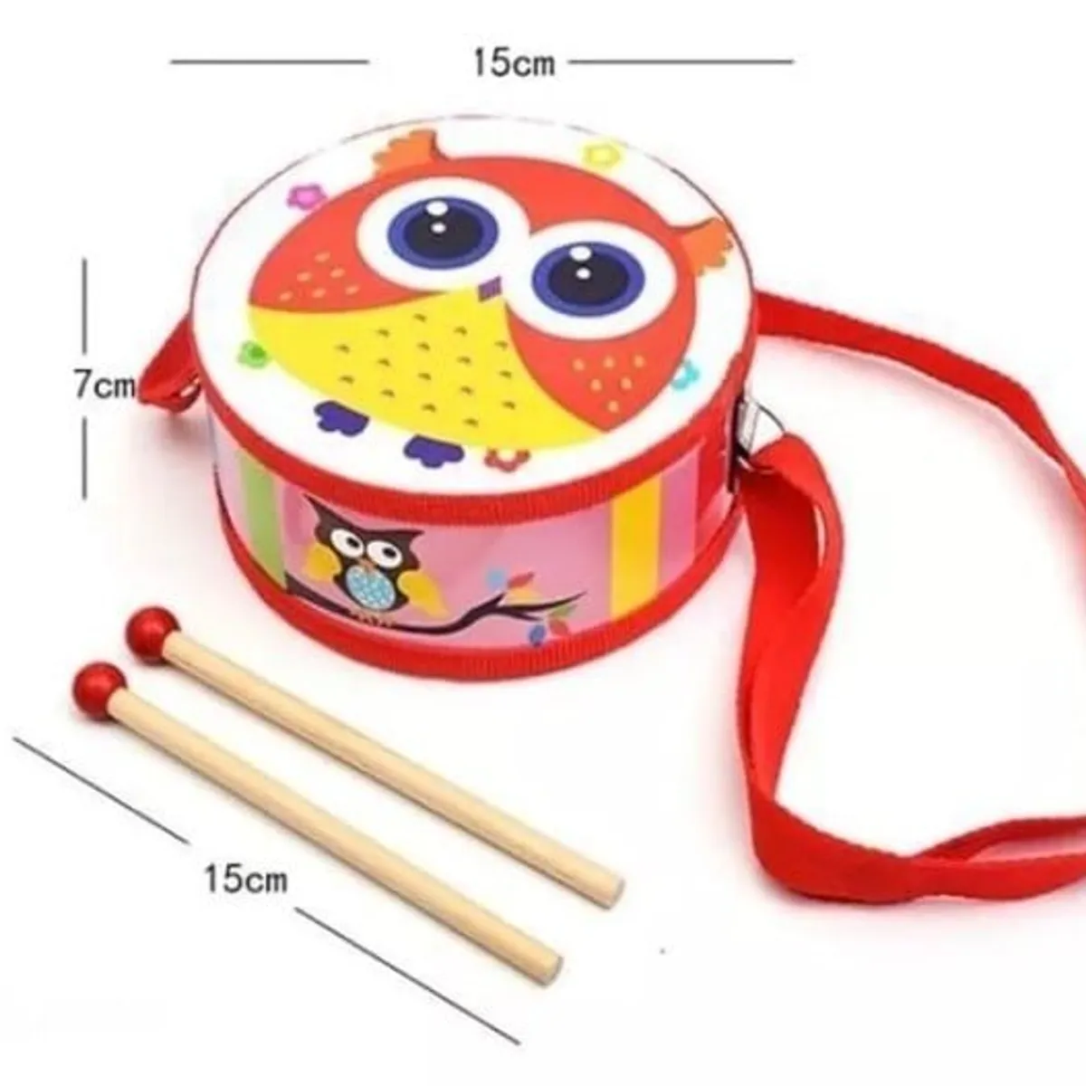 GENERICO - Tambor madera musical para niños