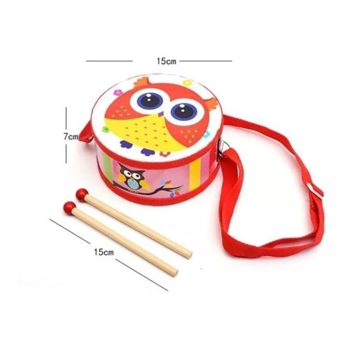 GENERICO - Tambor madera musical para niños