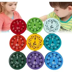 GENERICO - Set Educativo Matemática Infantil Discos Numéricos Giratorios