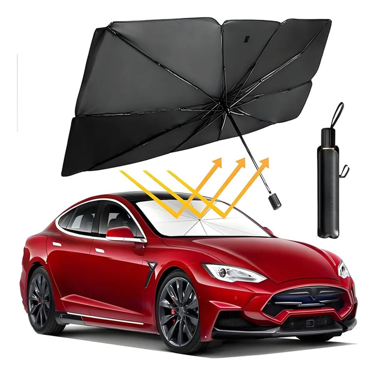 GENERICO - Parabrisas Auto Sombrilla Para Auto Quitasol Parasol Cubre