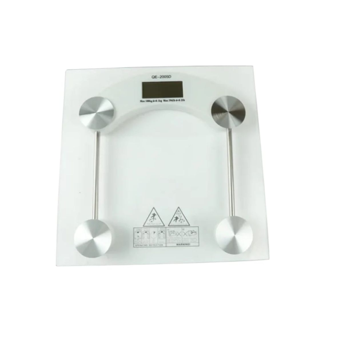 GENERICO - Báscula Personal Digital Balanza Pesa Baño Vidrio Templado  Cuadrada