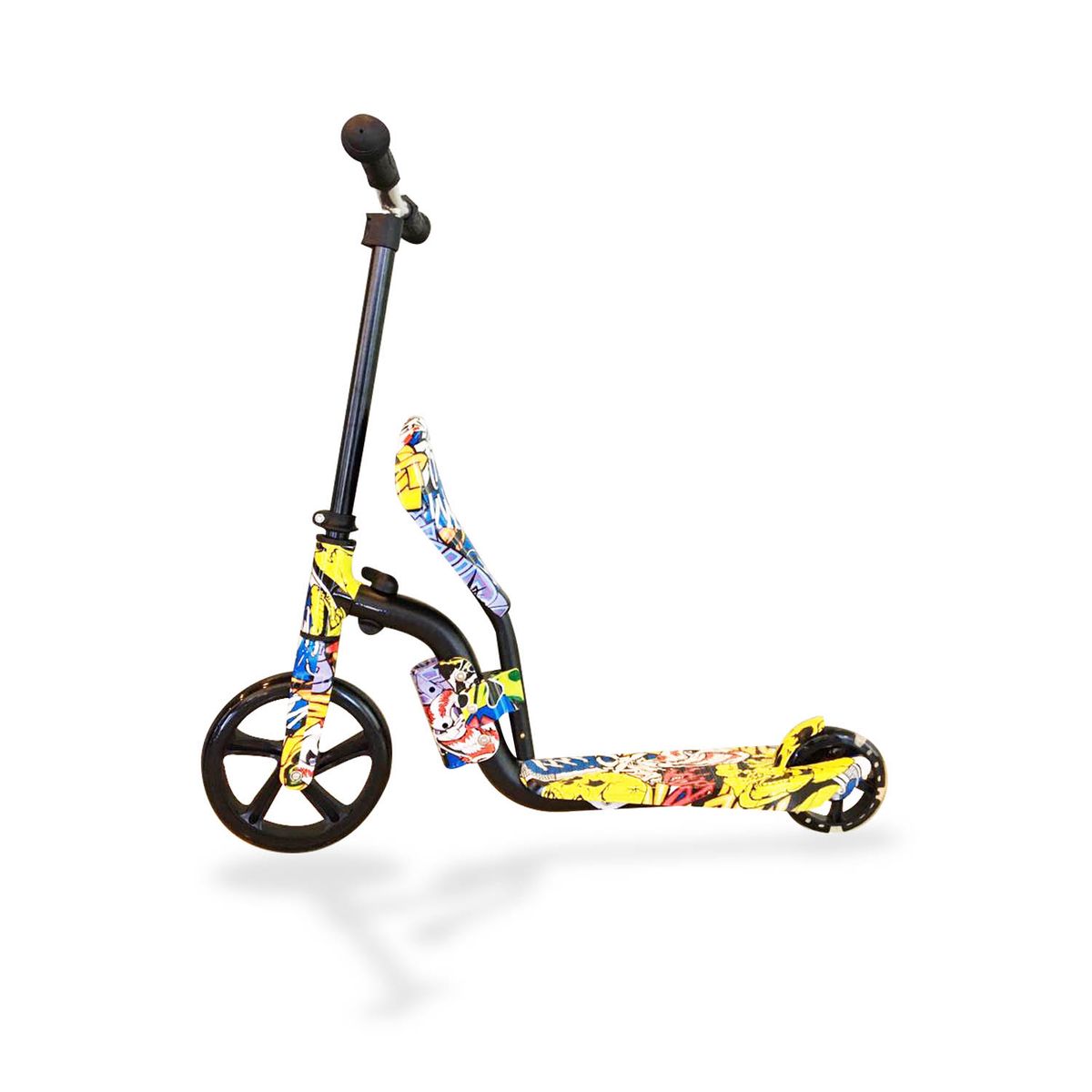 GENERICO - Scooter Aluminio 2 Ruedas Led Diseño Con Asiento - SC