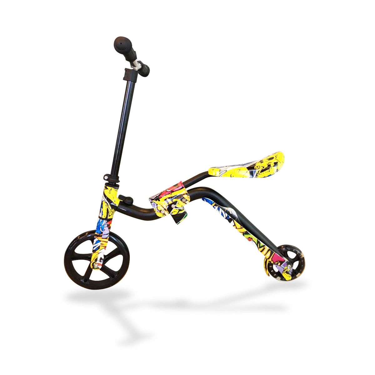 GENERICO - Scooter Aluminio 2 Ruedas Led Diseño Con Asiento - SC