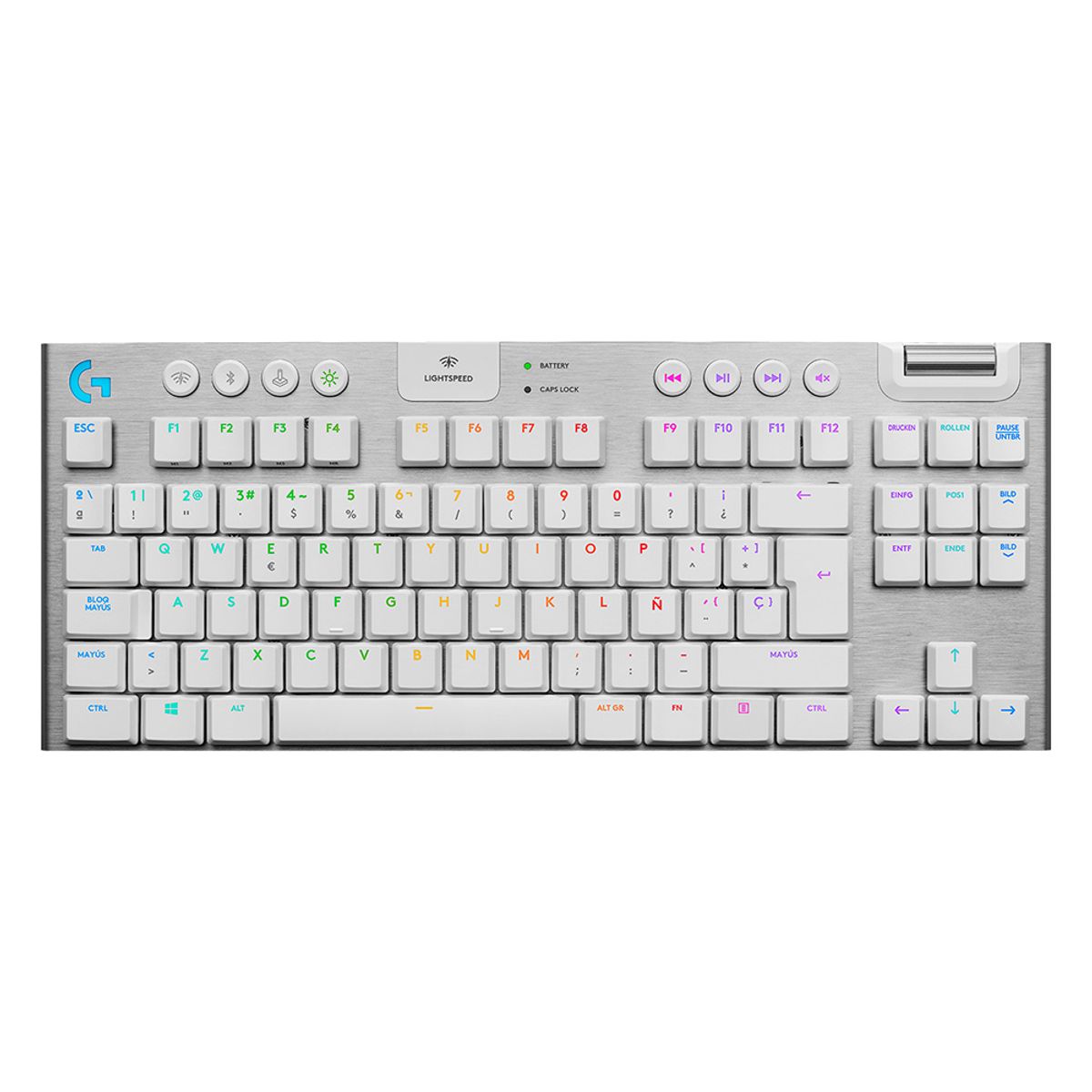 LOGITECH - TECLADO GAMER G915 TKL BLANCO Open box