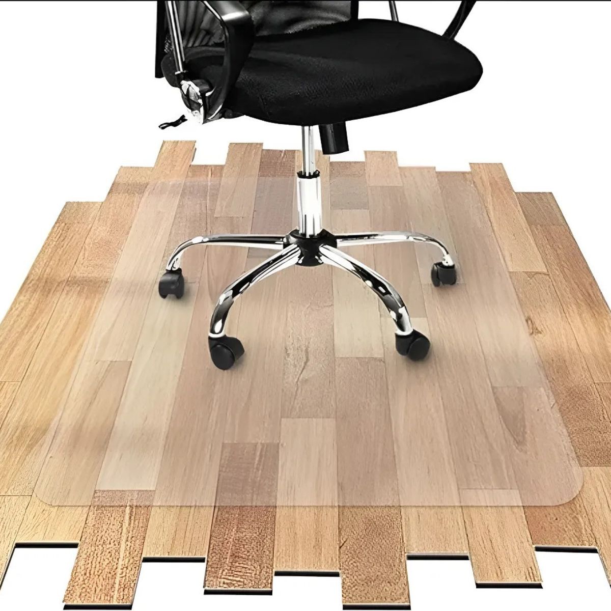 RIOVEO - Protector Acrílico Para Piso Flotante Transparente 90x120cm