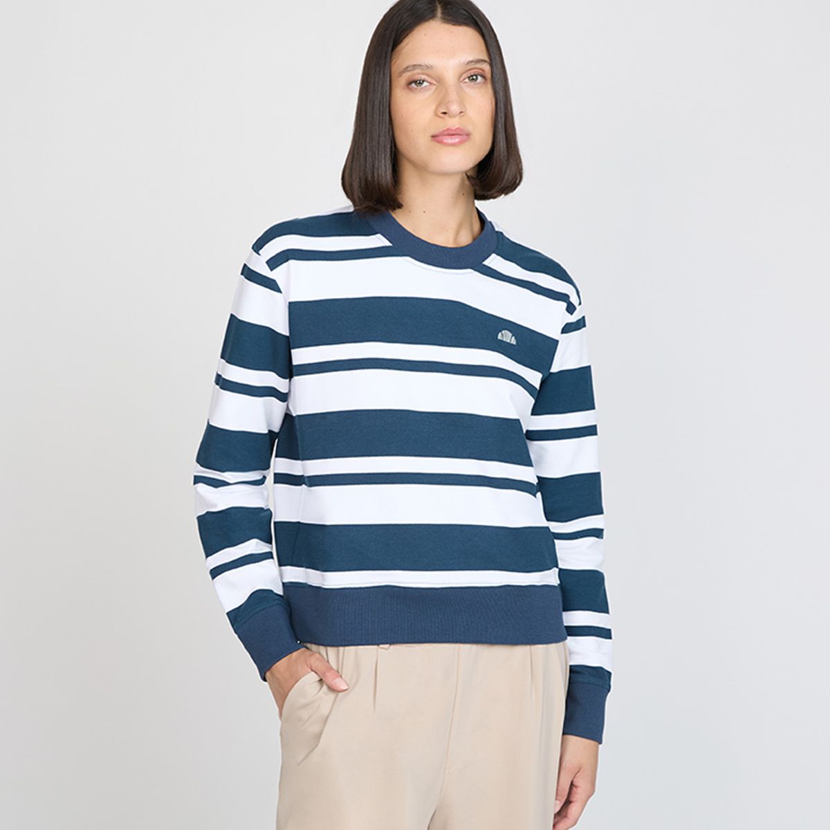 ELLESSE - POLERON MUJER ELLESSE LANA RAYAS/AZUL