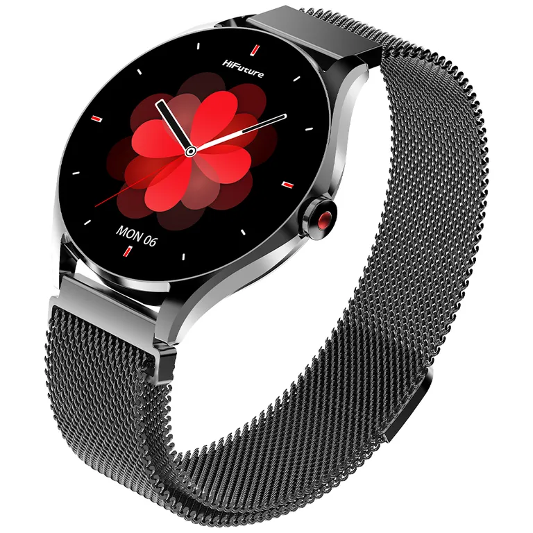 Smartwatch Aura 2 Metalico Negro Waterproof 33 mm AMOLED Negro