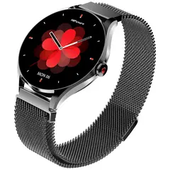 HIFUTURE - Smartwatch Aura 2 Metálico Negro Waterproof 33 mm AMOLED