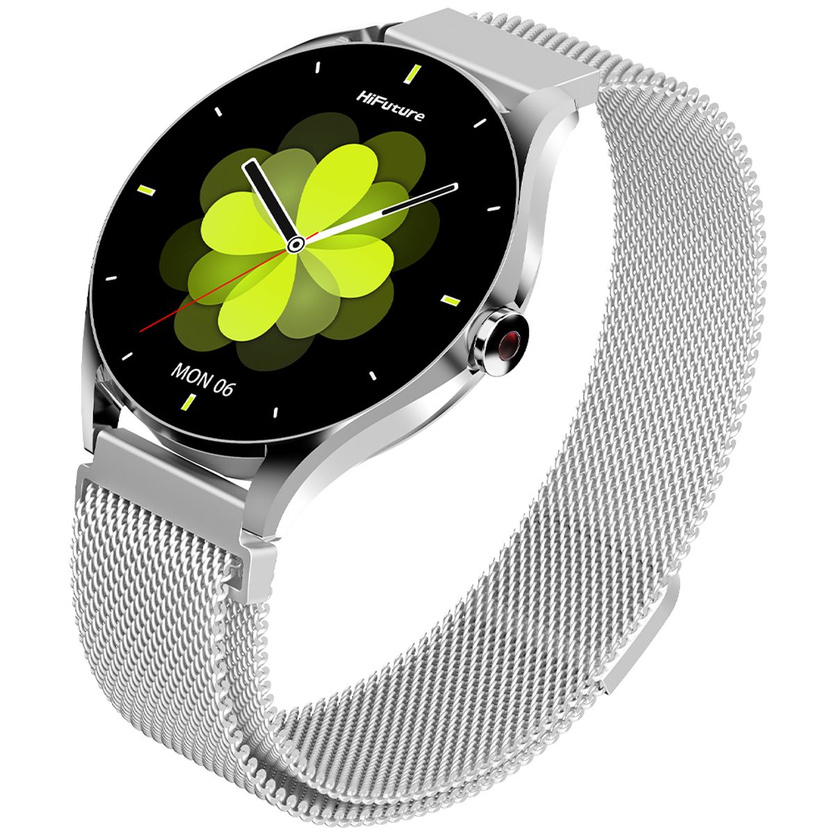 HIFUTURE - Smartwatch Aura 2 Metálico Silver Waterproof 33 mm AMOLED