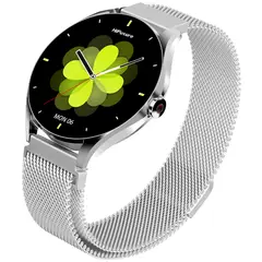 HIFUTURE - Smartwatch Aura 2 Metálico Silver Waterproof 33 mm AMOLED