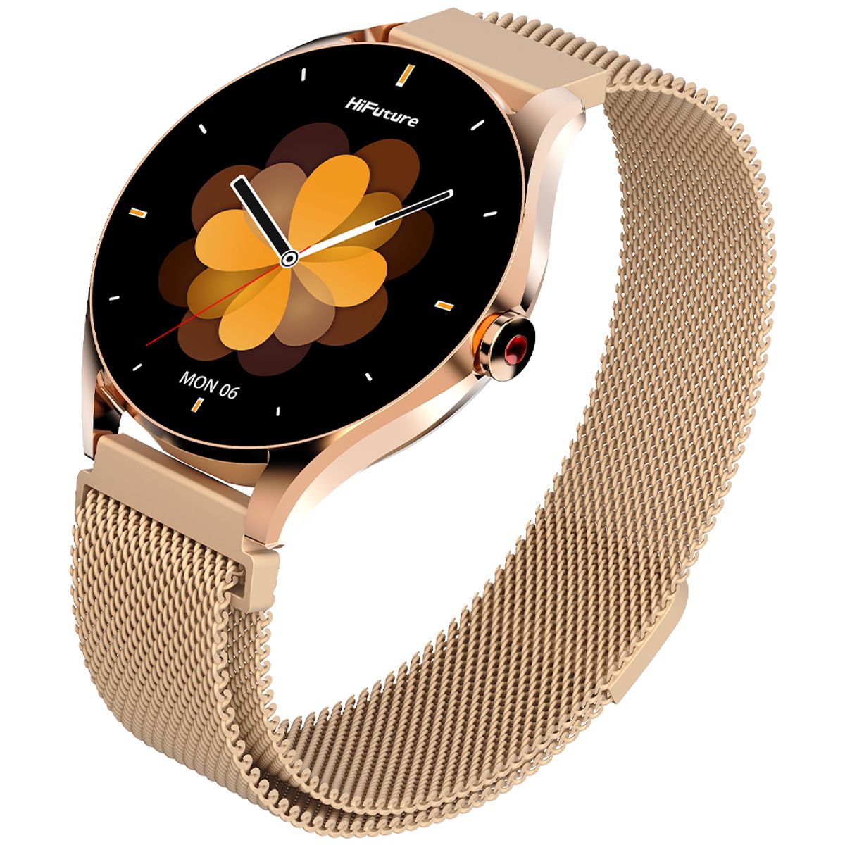 HIFUTURE - Smartwatch Aura 2 Metálico Rose Gold Waterproof 33 mm AMOLED