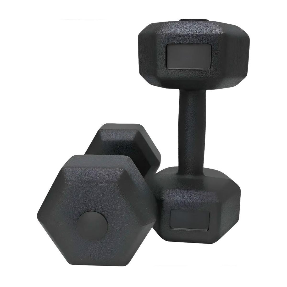 DETODOYMAS - Par Mancuernas Hexagonales Caucho 75 Kg Boost Fitness