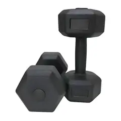 DETODOYMAS - Par Mancuernas Hexagonales Caucho 75 Kg Boost Fitness