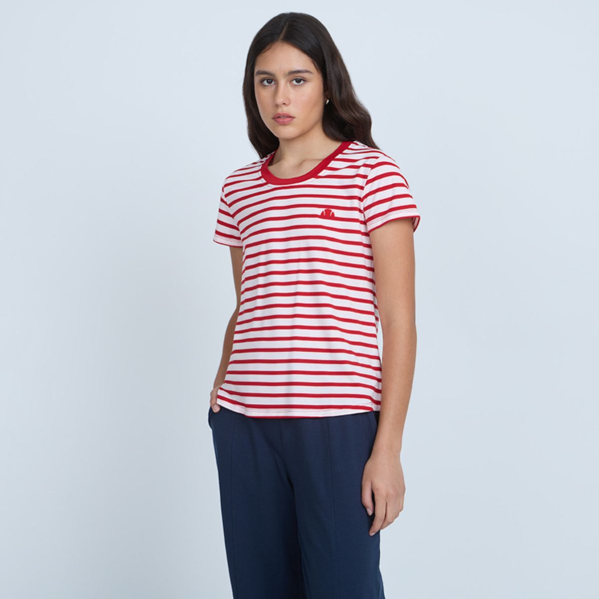 ELLESSE - POLERA MUJER ELLESSE LULU RAYAS/ROJO