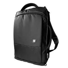KLIP XTREME - KlipXtreme KNB-895 Bizman Mochila Maletín 2 en 1 para Laptop 15.6” con USB Negra